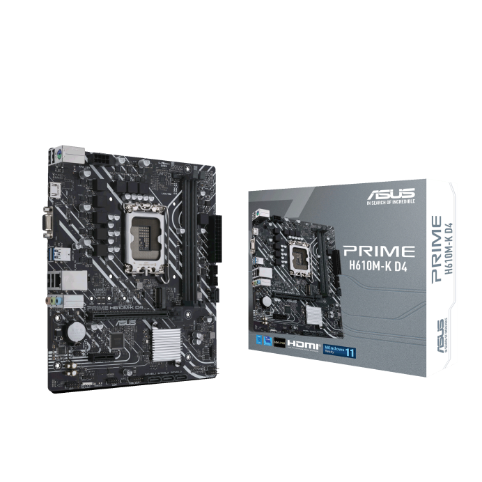 ASUS MB PRIME H610M-K D4Intel H610;LGA 17002xDDR4;VGA,HDMI;micro ATX