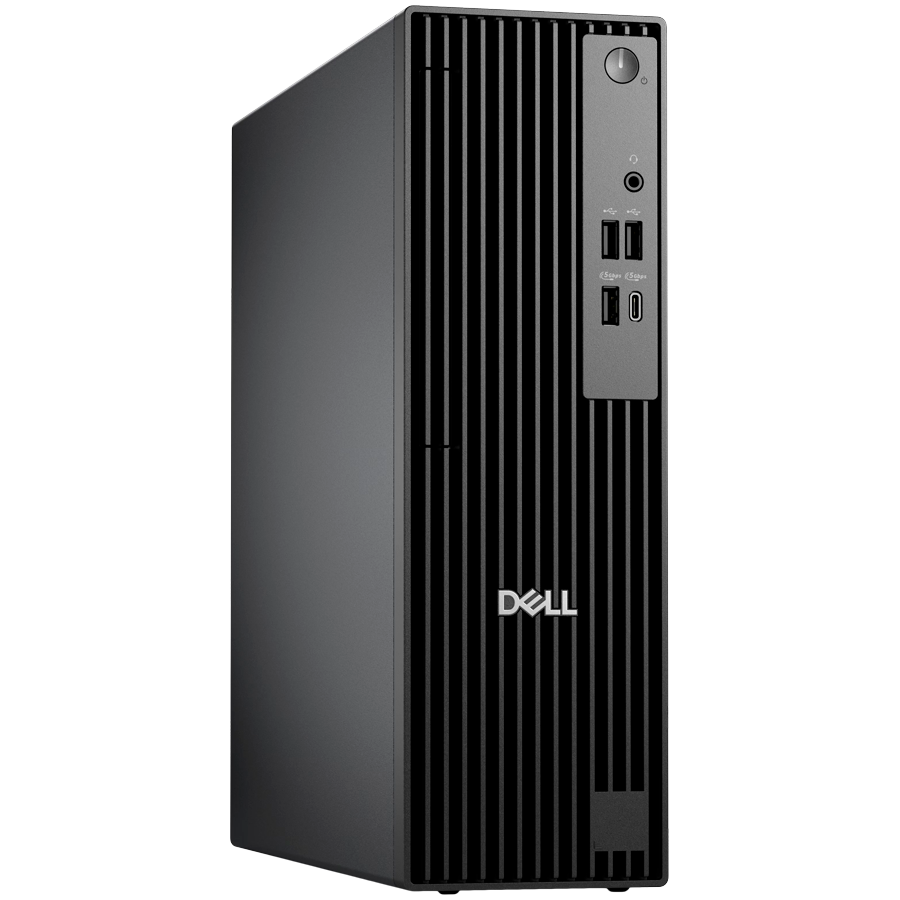 Dell Pro Slim QCS1250, 180W, Intel Core  i3-14100 (4 cores, up to 4.7GHz), 1x8GB 4800MT/s DDR5, 512GB SSD, Integrated Graphics, No Wi-Fi, No BT, Mouse/Kyb, Ubuntu, 3Y PS NBD