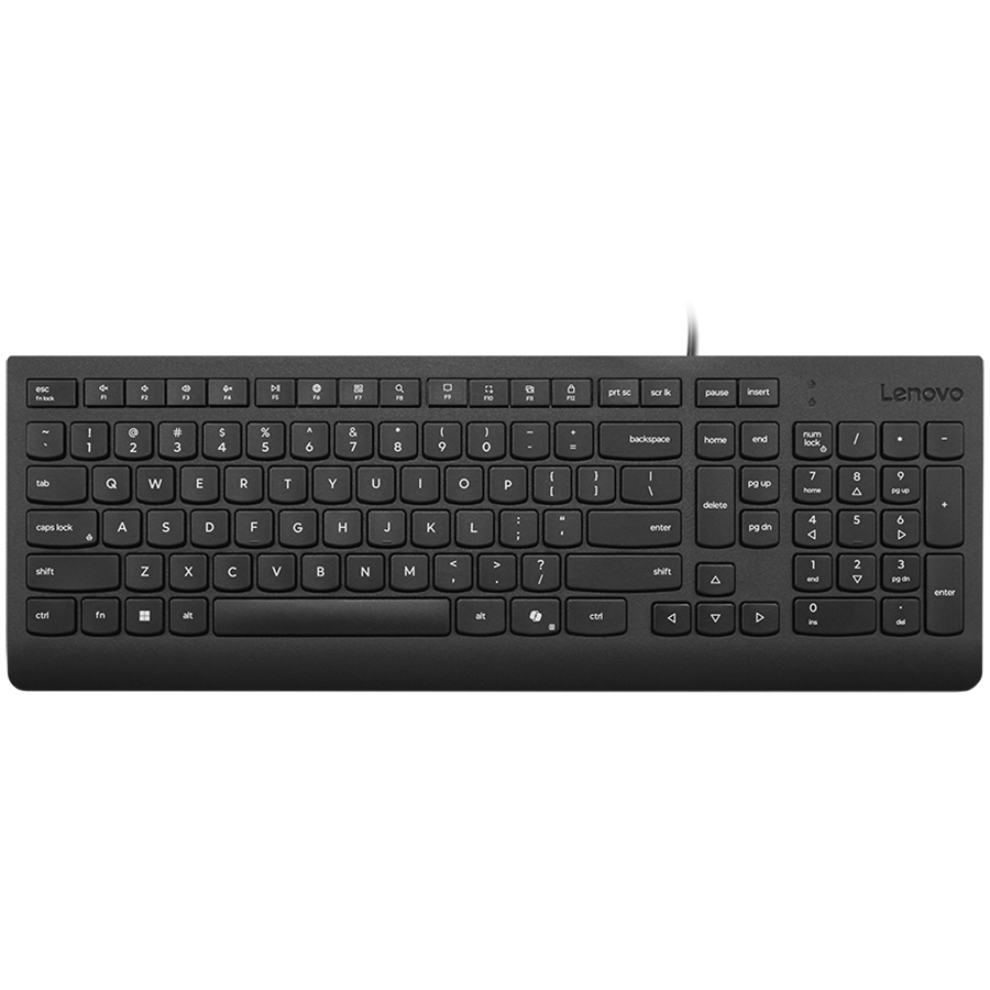 Lenovo Essential Wired Keyboard (Black) - US English 103P