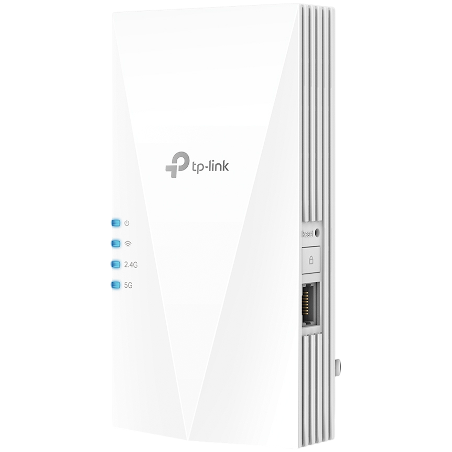 TP-Link RE700X - AX3000 Wi-Fi 6 Range Extender - 2.40 GHz, 5 GHz - Internal - 1 x Network (RJ-45) - Gigabit Ethernet - 12.50 WAX3000 WI-FI 6 RANGE EXTENDER ACCS -