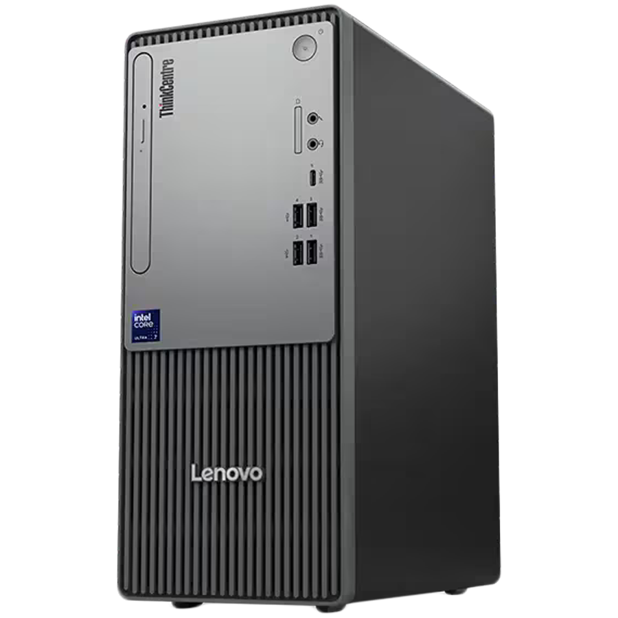 ThinkCentre NEO 50 Tower G6, Ultra 7 265 20C, 16GB DDR5-5600, 1TB SSD PCIe, DVD+RW, Front: 2x USB 3.2, 2x USB 2.0, 1x USB 3.2-C, 3-in-1, Audio/Mic, Back: 2x USB 2.0, 2x USB 3.2, VGA, DP, HDMI, RJ45 Gb