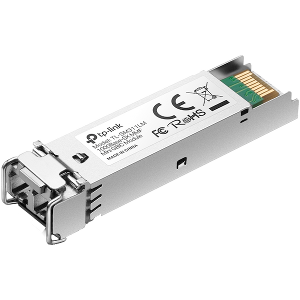TP-Link SM311LM Omada 1000Base-SX MMF Mini GBIC Module, Multi-mode MiniGBIC module, Supports Digital Diagnostic Monitoring (DDM), Compatible with Small Form Pluggable Multi-Source Agreement (SFP-MSA),