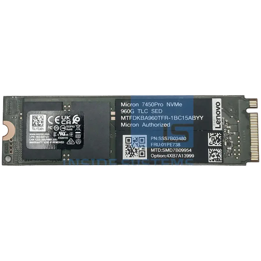 Lenovo ThinkSystem M.2 7450 PRO 960GB Read Intensive NVMe PCIe 4.0 x4 NHS SSD