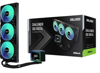 ASROCK 360 A-RGB AIO BlackCPU Liquid Cooler, PRO1851, 1700, AM4, AM5