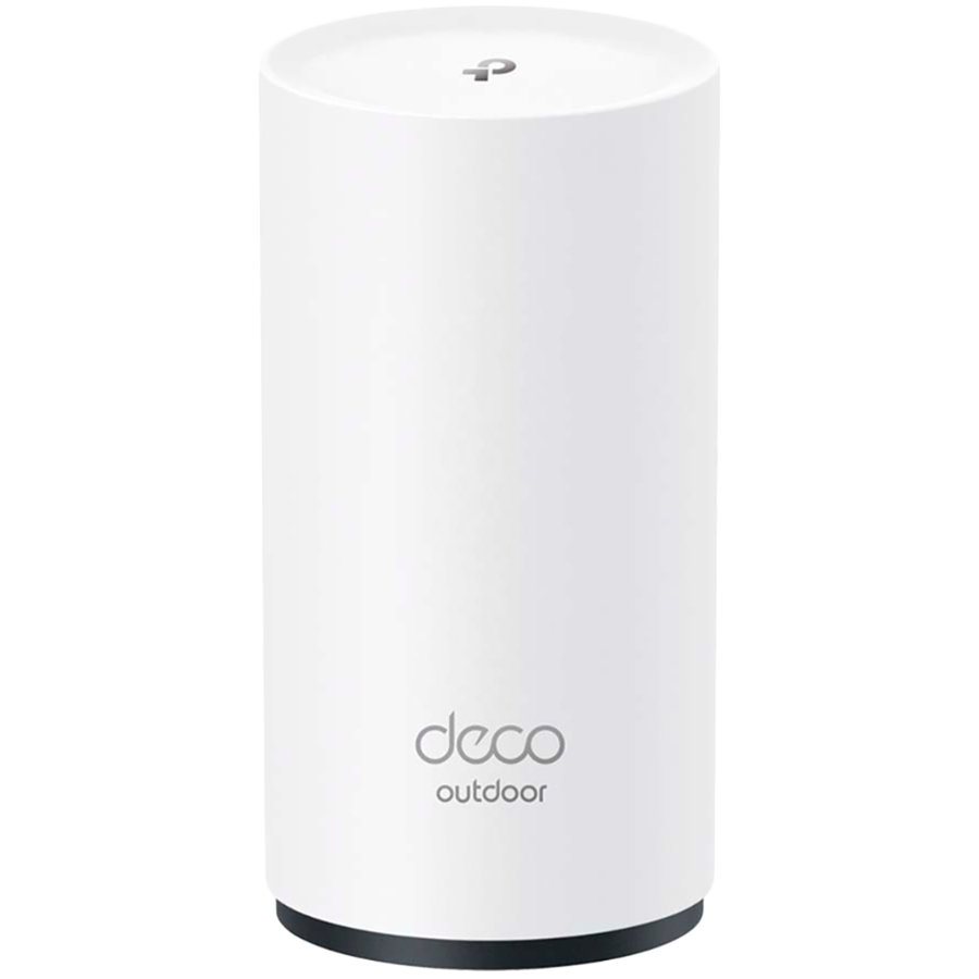 TP-Link Deco X50-Outdoor (1-pack) AX3000 Outdoor/Indoor Mesh Wi-Fi 6 Unit, 574 Mbps at 2.4 GHz + 2402 Mbps at 5 GHz,Internal Antennas, 2×G Ports (WAN/LAN),IP65, PoE and AC, Deco App, Router/AP Mode, M
