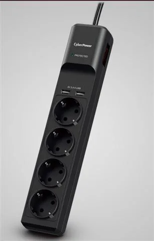 CyberPower prenaponska zaštita, P0420SUD0, 4xšuko, 2xUSB-A port