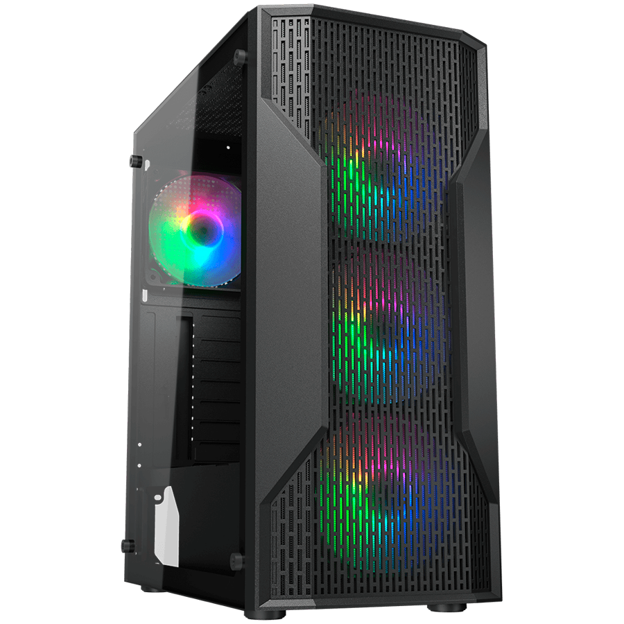 COUGAR MX110 RGB PC Case, Mid tower, Black