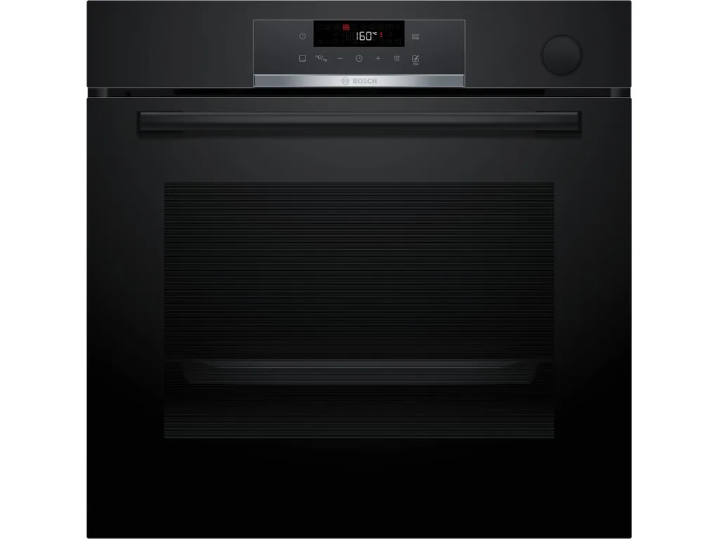 BOSCH pećnica  Serie 4| CRNA, Dodavanje pare,EcoClean,8 programa, A+,AIRFRY