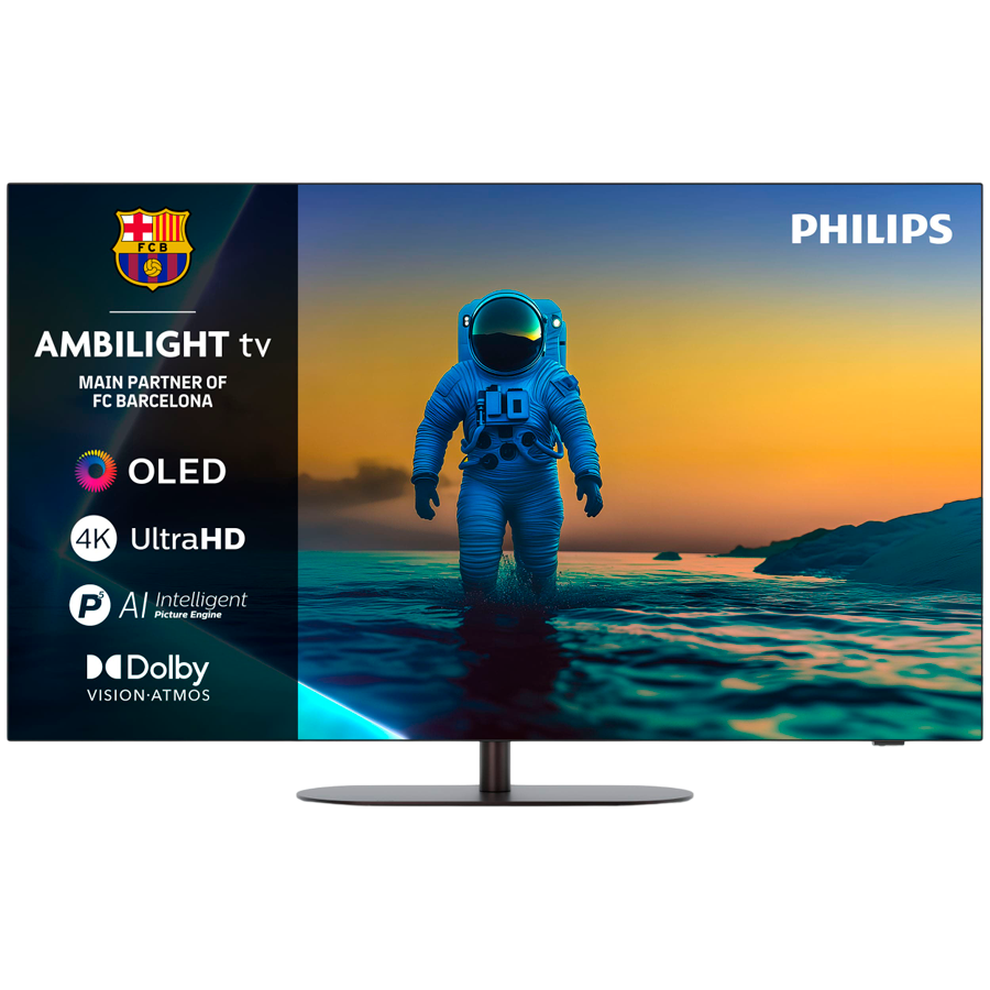 Philips 55OLED820/12 4K Google TV OLED, AMBILIGHT TV, 144 Hz, P5 AI Procesor, 139 cm (55''), Dolby Vision and Dolby Atmos