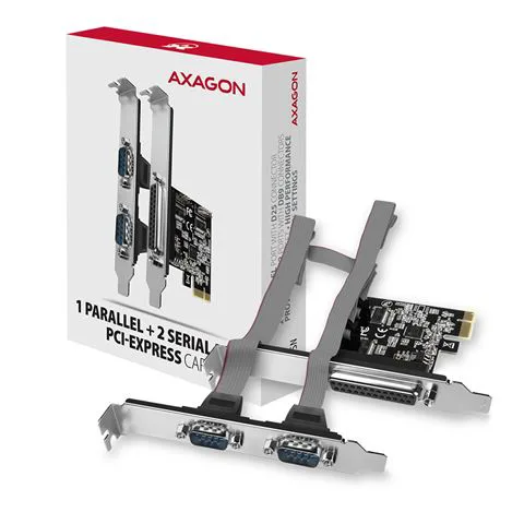 AXAGON PCEA-PSN PCI-Express Adapter,1x Parallel+2xSerial+LP