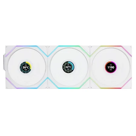 Lian Li 3x Case Fan LCD RGB 120mm White