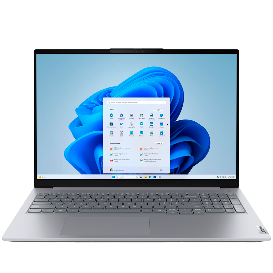 ThinkBook 16 G9 IRL, 16'' WUXGA (1920x1200) IPS 400 nits AG, Ultra 7 240H, 10C, 16GB DDR5, 512GB SSD M.2, Intel Intg,1080p IR Cam+Mic, WLAN + BT, 2x USB 3.2, 1x USB 3.2 Type C, 1x USB THB 4, HDMI, SD