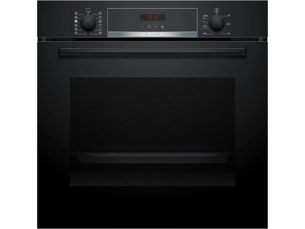 BOSCH pećnica  Serie 4| CRNA,A, 71L,8 programa, Piroliza, Dodavanje pare