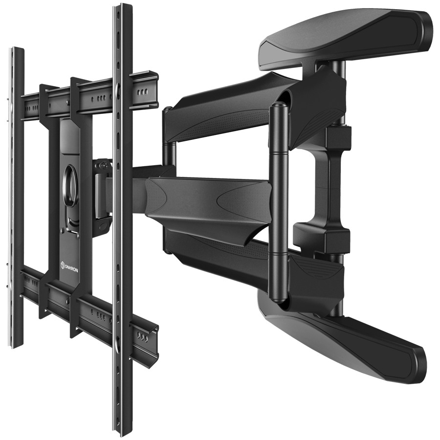 ONKRON Full Motion TV Wall Mount for 40 to 75-inch Flat Panel TVs Digital Panels 45,5 kg, Black