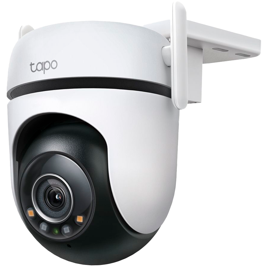 TP-Link Tapo C520WS Outdoor Pan/Tilt Security Wi-Fi Camera, 2K QHD (2560x1440), 2.4 GHz,2T2R,2 × External Antennas, 1 × Ethernet Port, Horizontal 360º, Pan/Tilt, Starlight Color Night Vision, Smart AI