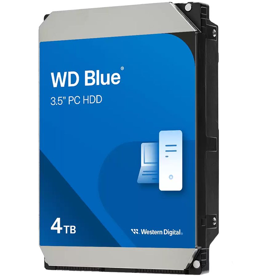HDD Desktop WD Blue (3.5'', 4TB, 128MB, 5400 RPM, SATA 6 Gb/s)