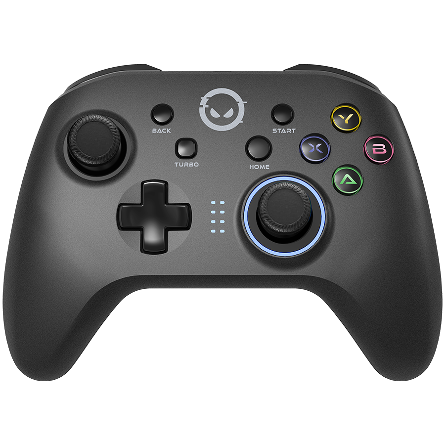 LORGAR TRIX-510, Gaming controller, Black, BT5.0 Controller with built-in 600mah battery, 1M Type-C charging cable ,6 axis motion sensor support nintendo switch ,android,PC, IOS13, PS3, normal size do