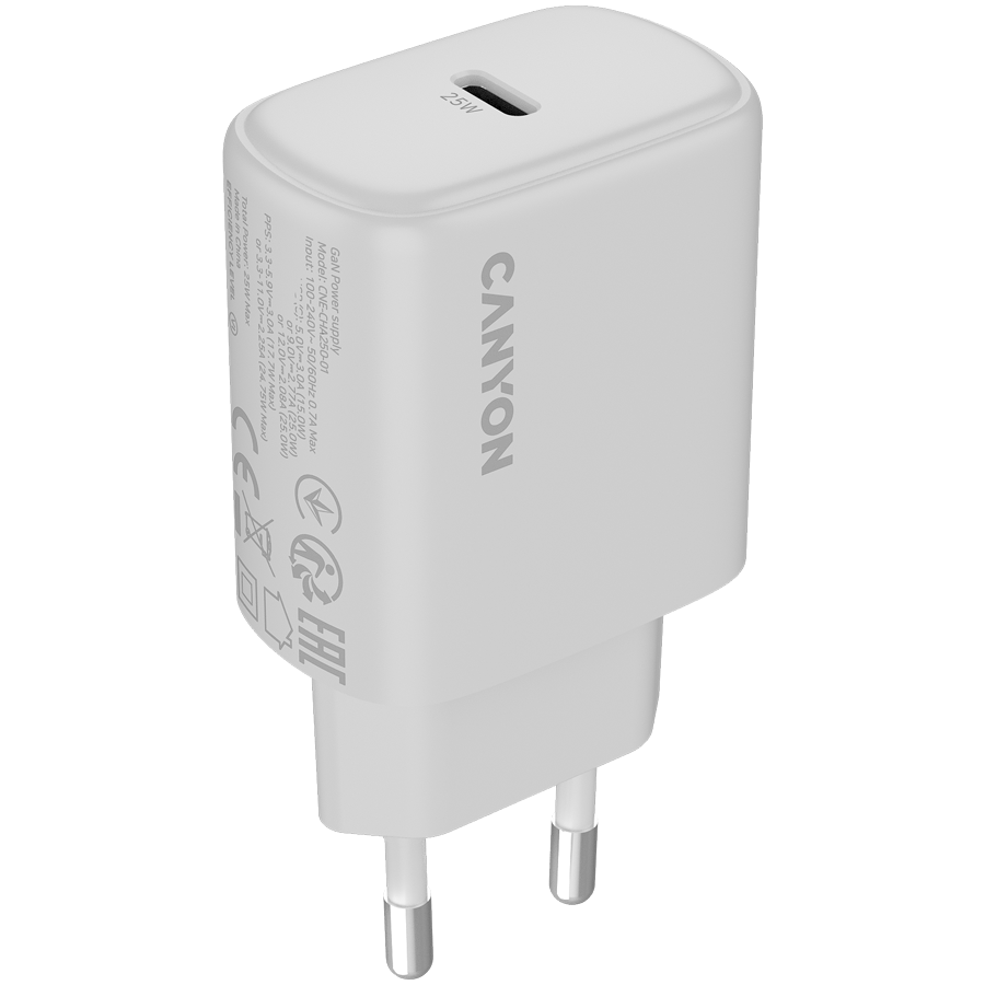 CANYON charger OnCharge 250 25W 1xPD EU White