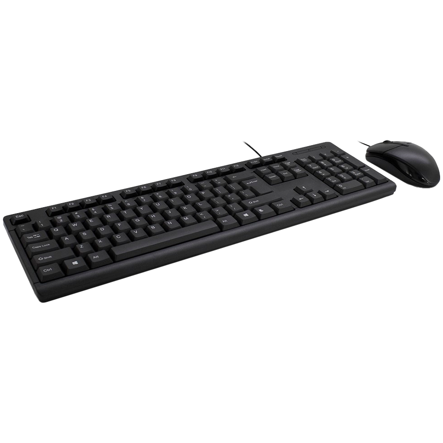 Inter-tech Tastatura i Miš Set, AC KB-101SC, Žičana,  BOS-HRV-SLV-SRB