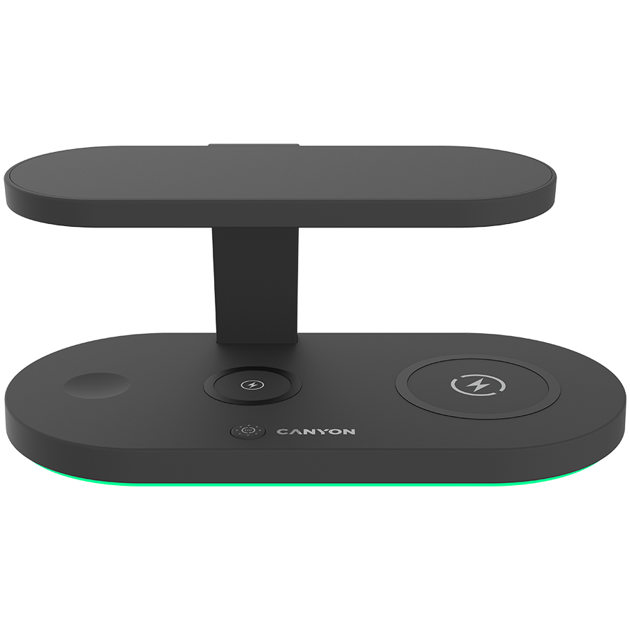CANYON wireless charger WS-501 15W 5in1 UV Black