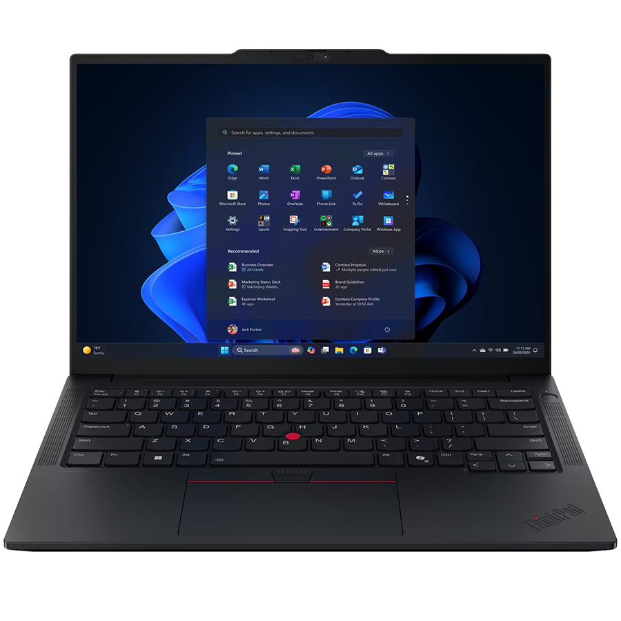 LENOVO ThinkPad E14 Gen 7, 14'' FHD IPS, Intel Core 7 255H, 16GB DDR5, 1TB SSD, 2xUSB-A, USB-C, HDMI, RJ-45, FHD Cam + Mic, WiFI 6E, BT5.3, FP, BH Kb, 64Wh, No OS, Black, 3Y