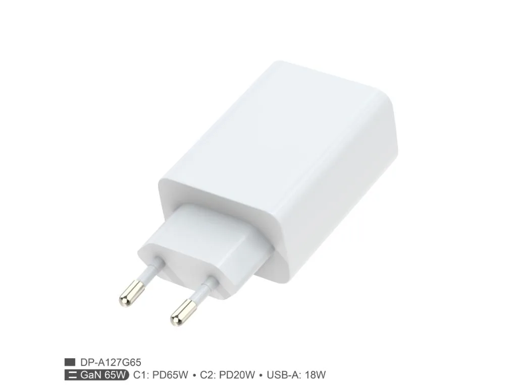 Zidni punjac FULMOVA GAN 65WZa tablete, laptope i telefone