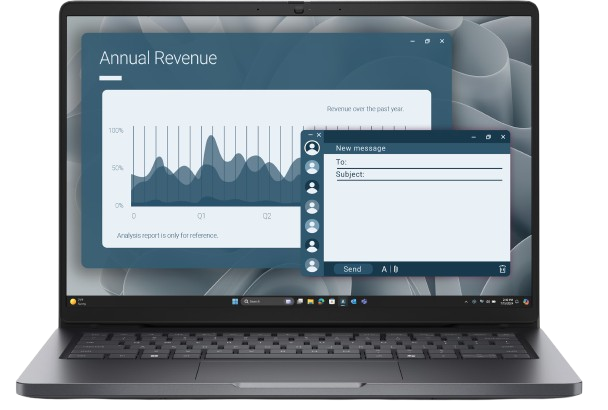 Dell Pro 14 (PC14255), 14" FHD+ (1920x1200), non-Touch, AMD Ryzen 5 220 (6C, 4.9 GHz), 16GB (1x16GB) DDR5, M.2 512GB SSD, AMD Radeon 740M, WiFi, BT, HDMI, USB-C (DP/PD), 2xUSB3.2, RJ-45, FngPr, Backli