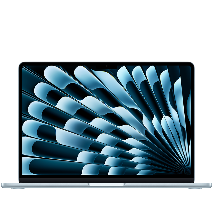 MacBook Air 13-inch,Sky Blue,Model A3449,M5 CHIP WITH 10C CPU, 8C GPU,16GB unified memory,30W USB-C Power Adapter,512GB SSD storage,Two Thunderbolt 4 Ports,Touch ID,Liquid Retina display,Force Touch T