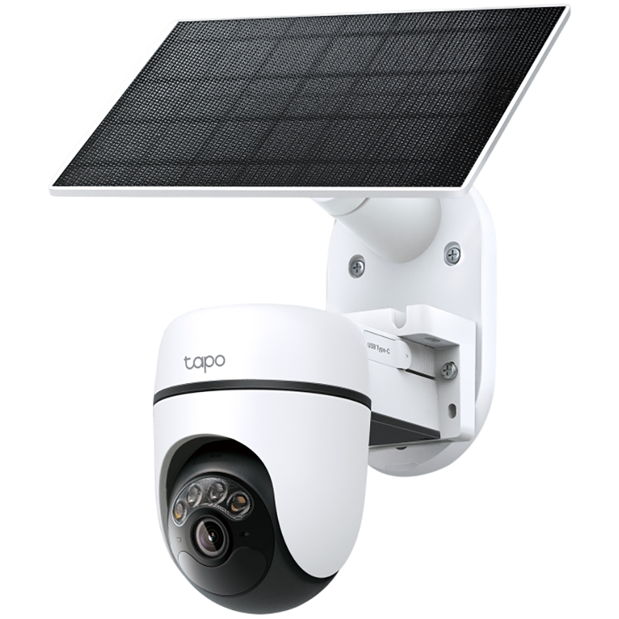 TP-Link Tapo C630 KIT Solar-Powered Pan/Tilt Security Camera Kit, 3K 5MP (2880x1620), 2.4 GHz, 6700mAh rechargeable lithium-ion battery, Solar panel (5.2V, 2.5W), Pan/Tilt, Non-Stop Power, AI Tracking