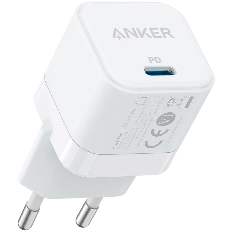 Anker PowerPort III 20W Cube White