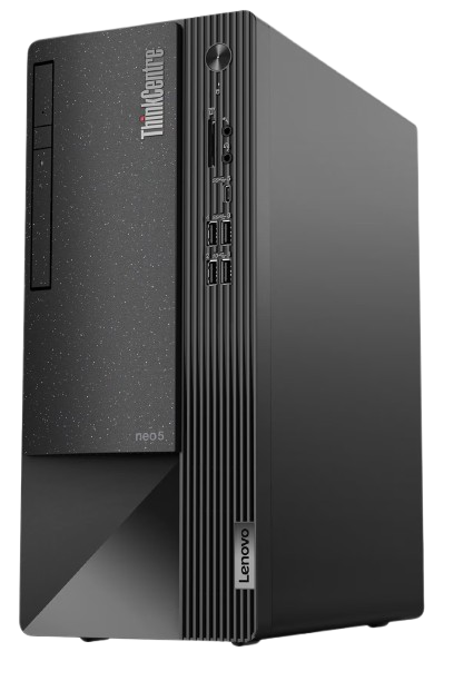 ThinkCentre NEO 50T G6, Ultra 5 225 10C, 16GB DDR5, 512GB SSD PCIe, DVD+RW, Front: 2x USB 3.2, 2x USB 2.0,1x USB 3.2-C, 3-in-1, Back: 2x USB 2.0, 2x USB 3.2, VGA,DP, HDMI, RJ45 GbE, Line Out, CIS, Spk