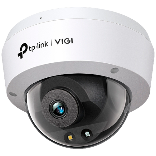 TP-Link VIGI C240(2.8mm) 4MP Full-Color Dome Network Camera, H.265+/H.265/H.264+/H.264, 1/3"" Progressive Scan CMOS, Color/0.005 Lux@F1.6, 0 Lux with IR/White Light, 25fps/30fps, PoE/12V DC, 2.8 mm Fi