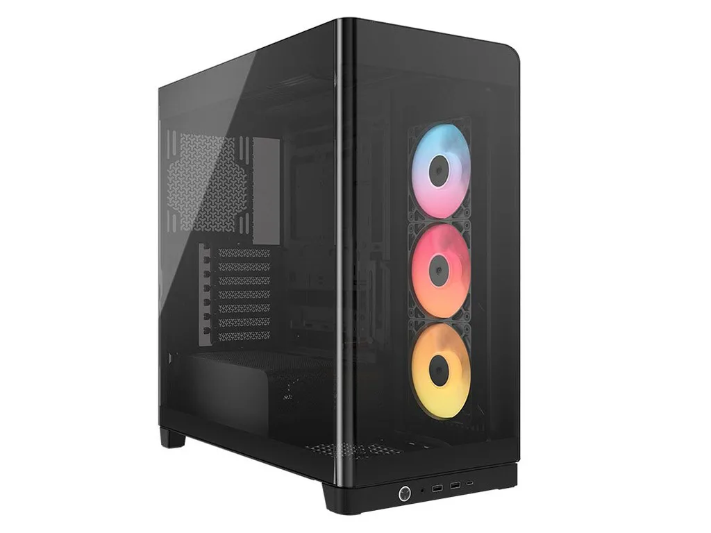 CORSAIR FRAME 4500X RS-R ARGBMid-Tower Case, 3xRS-R120 fans360mm radiator, 185mm cooler, 460mm GPU