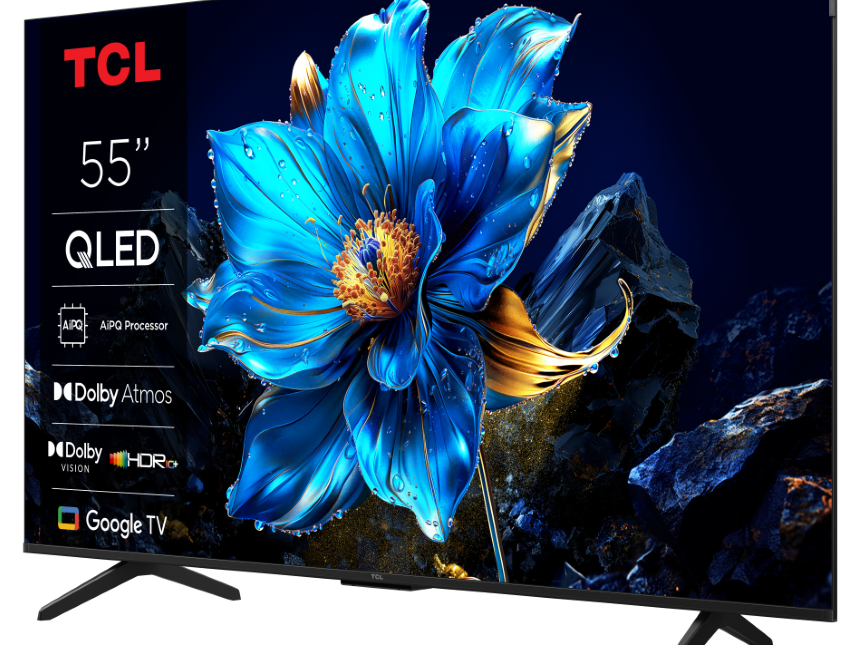TCL 55"P8K 4K QLED TV 144HzGoogle TV; Motion Clarity Pro;Game Master; Onkyo 2.1;
