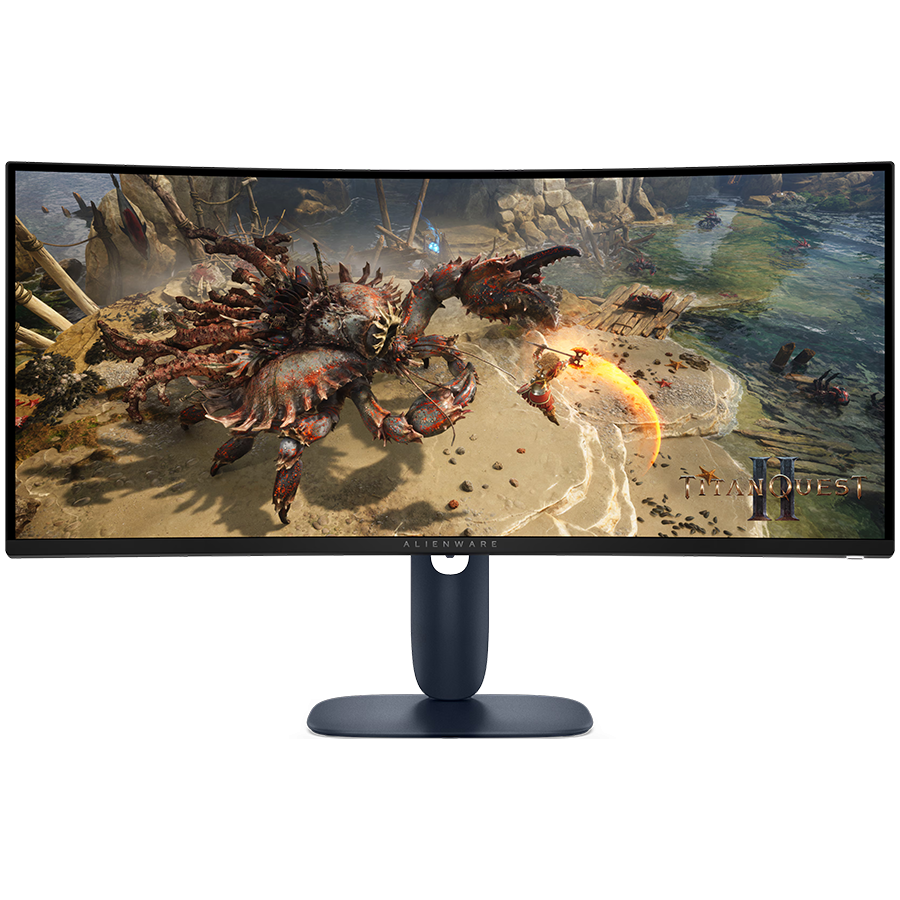Monitor Alienware 34 Gaming AW3425DWM Curved, 3440x1440, WQHD, 180Hz, VA Antiglare, 21:9, 3000:1, 400 cd/m2, AMD FreeSync+ VESA, 4ms/2ms/1ms, 178/178, DP, 2xHDMI, 2xUSB-A, USB-B, Tilt, Pivot, Height A