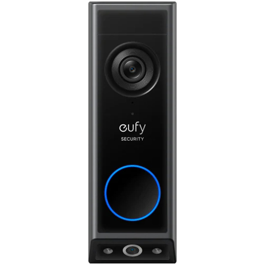 Anker, eufy Video Doorbell E340 With Chime Black, 2 Cameras, 2K, FHD