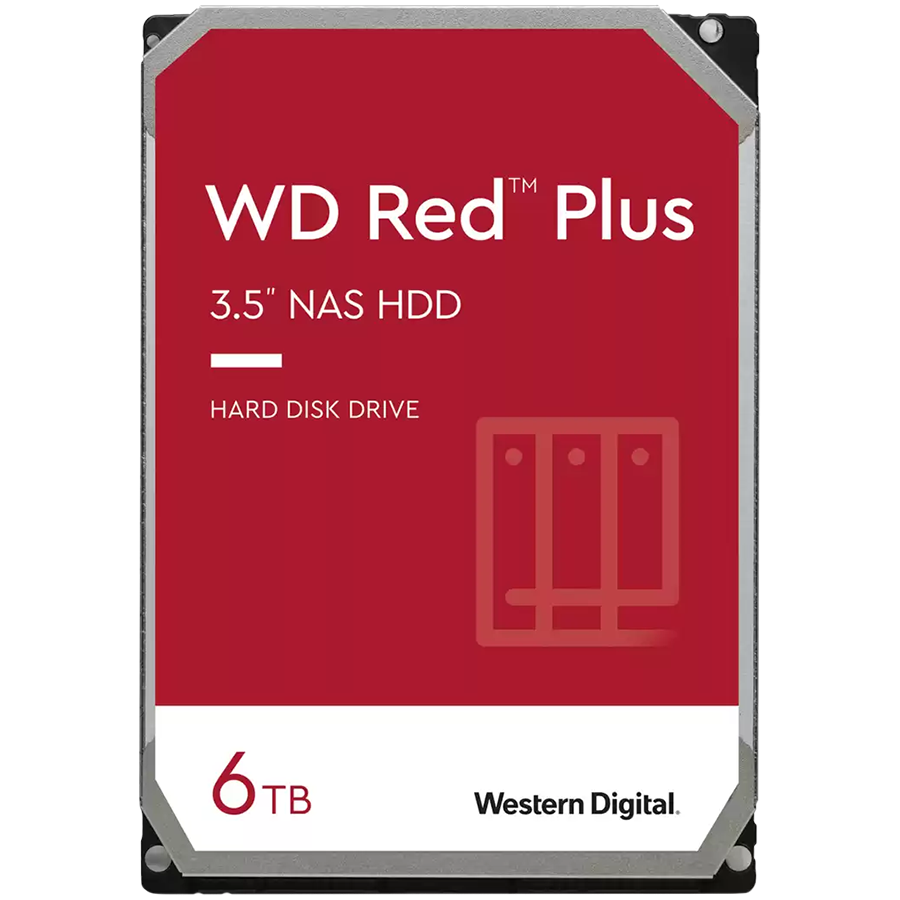 WD HDD 6TB Red Plus5400RPM 256MB