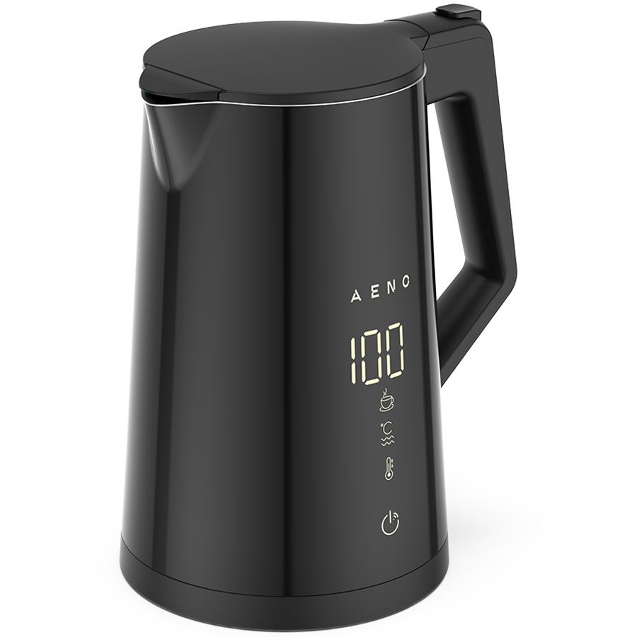 AENO Electric Kettle EK7S Smart: 1850-2200W, 1.7L, Strix, Double-walls, Temperature Control, Keep warm Function, Control via Wi-Fi, LED-display, Non-heating body, Auto Power Off, Dry tank Protection