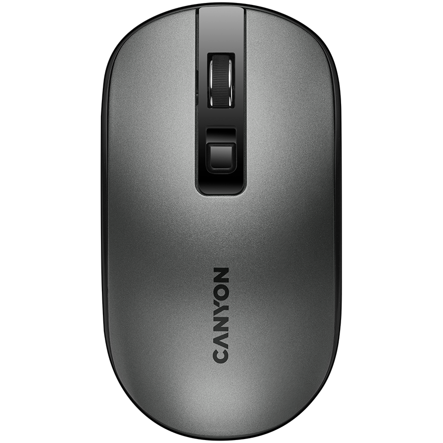 CANYON MW-18, 2.4GHz Wireless Rechargeable Mouse with Pixart sensor, 4keys, Silent switch for right/left keys,DPI: 800/1200/1600, Max. usage 50 hours for one time full charged, 300mAh Li-poly battery,