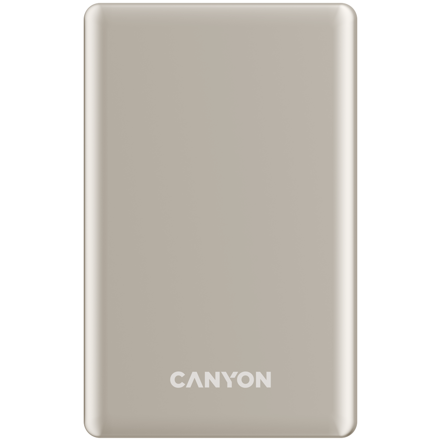 CANYON power bank OnPower 505 slim Magnetic 5000 mAh PD20W Bež