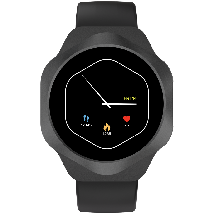 CANYON Smart Watch Hexagon 88 BT-CALL Black