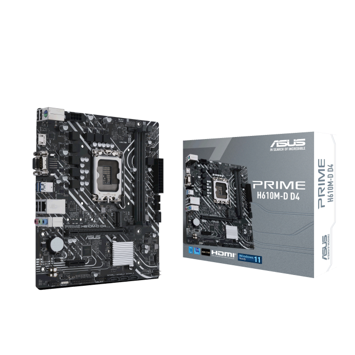 ASUS MB PRIME H610M-D D4Intel H610;LGA17002xDDR4;VGA,HDMI,mATX