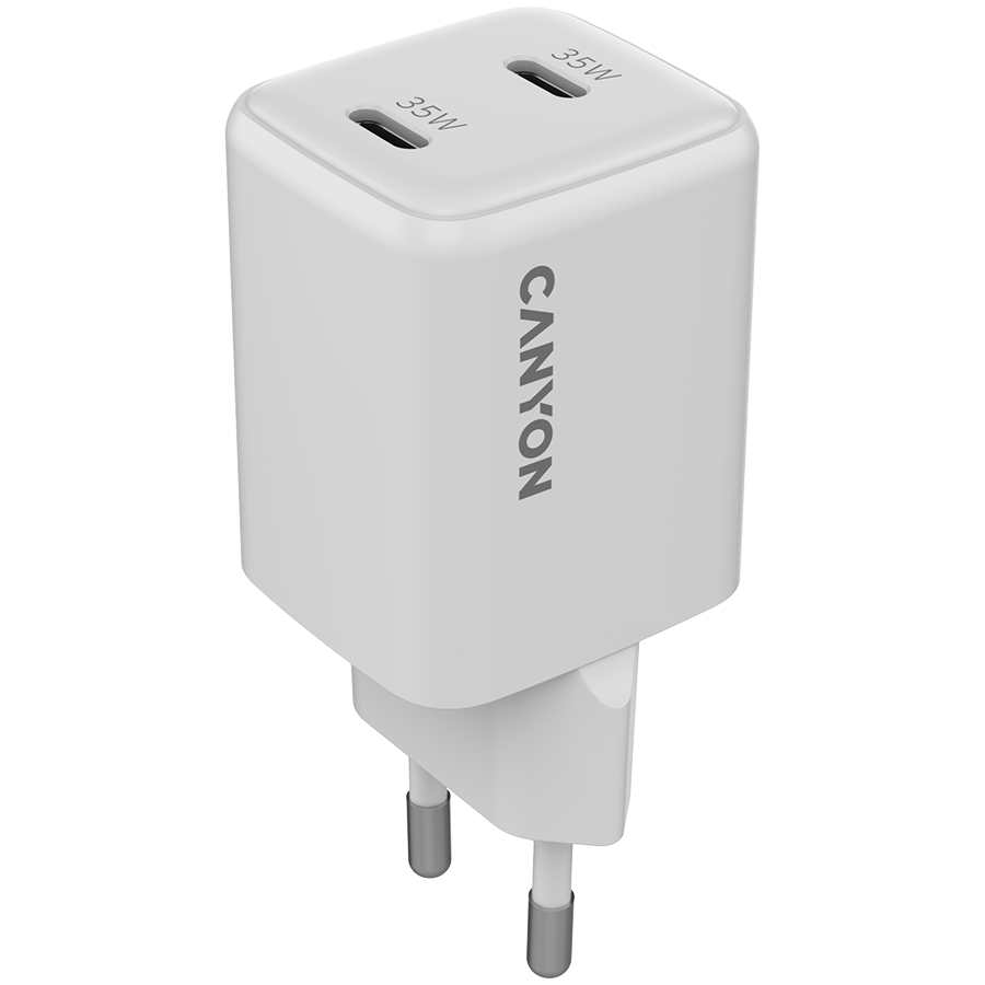 CANYON charger CU35CC GaN 35W 2xPD EU White