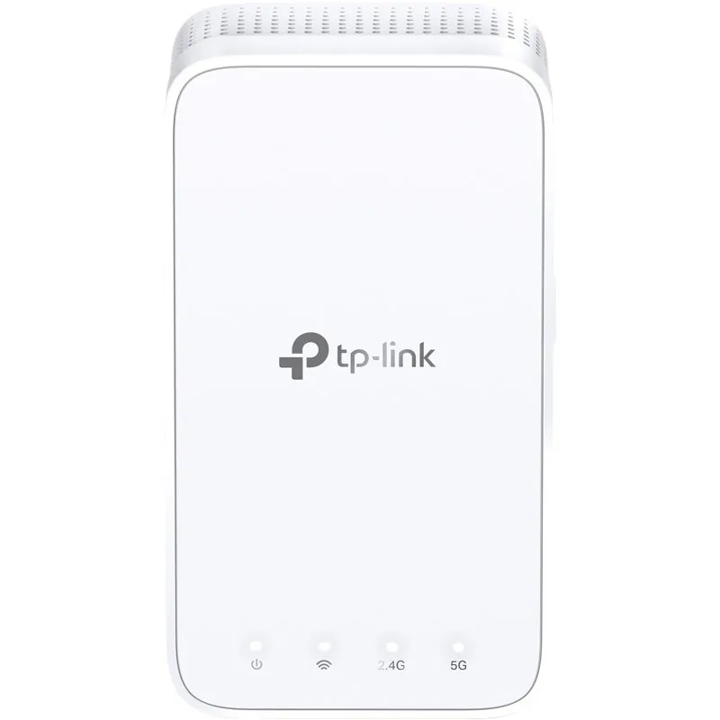 AC1200 MESH Wi-Fi Range Extender, Wall Plugged, 2 internal antennas, 867Mbps at 5GHz + 300Mbps at 2.4GHz, Range Extender mode, WPS, Intelligent Signal Light, Access Control, Power Schedule, LED Contro