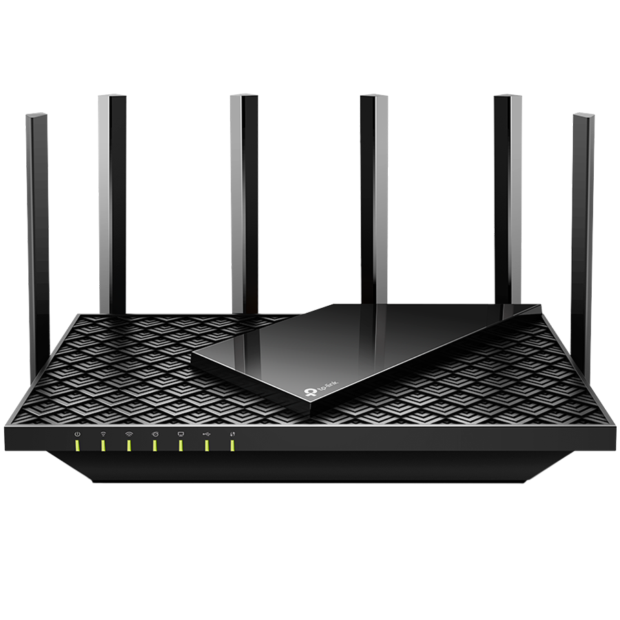 TP-Link Archer AX72 AX5400 Dual-Band Gigabit Wi-Fi 6 Router, 574 Mbps (2.4 GHz) + 4804 Mbps (5 GHz), 6× Antennas, Qualcomm 1 GHz Dual-Core CPU, 1× G WAN + 4× G LAN, 1 x USB 3.0, 4x4 MIMO,OFDMA,OFS,4T4
