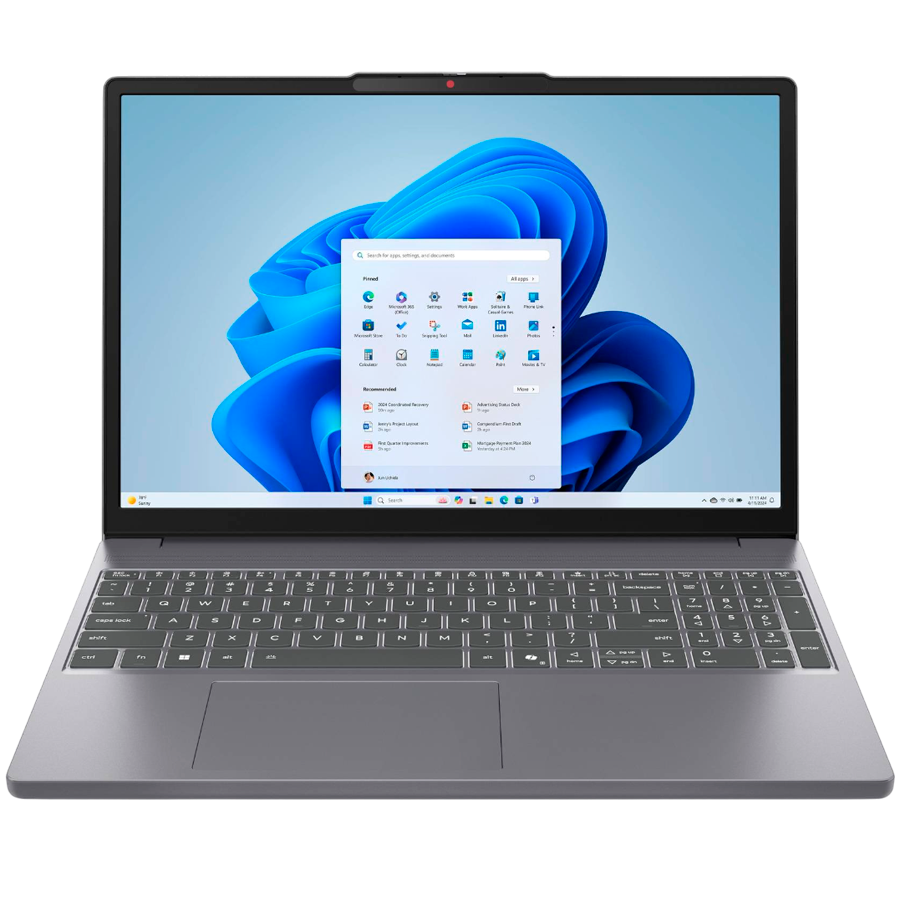 IdeaPad Slim 3 15IRH10 15.3" FHD (1920x1080) AG, i7-13620H (up to 4.9Ghz), 24GB DDR5 4800MHz(8+16), 1TB SSD M.2, HD Cam + Mic,  2x USB 3.2, 1x USB-C, HDMI, 60Wh, Backlit Kb, Luna Grey, No Os, 2Yr