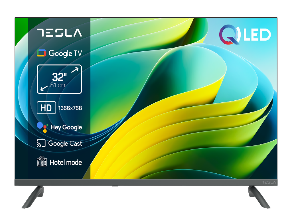 TESLA TV Q32E665GHS QLED HD  Powered by Google TV