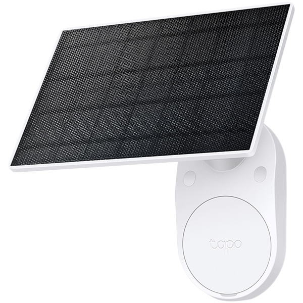 TP-LINK Tapo Solar Panel, Max.Charg: 5.2V 2.5W, Type-C charging Port, Non-Stop Power, Flexible Solar Installation, Works with Tapo Battery Camera, 4m Charging Cable(Total), Weatherproof (IP65), (work