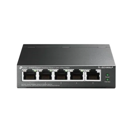 TP-Link TL-SG1005LP 5-Port Gigabit Unmanaged Switch with 4-Port PoE+, 802.3af/at PoE+, PoE budget 40W, 802.1p/DSCP QoS for Traffic Prioritization, Intelligent Power Management, IGMP Snooping, durable