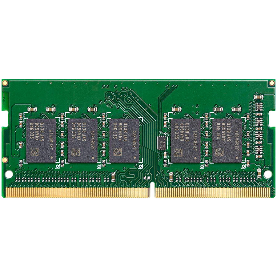 Synology D4NS01-4G DDR4 4GB non-ECC Unbuffered SODIMM, EAN: 4711174726431, Warranty: 5 Years, Applied Models: DS425+, DS225+, DS224+ and DS423+